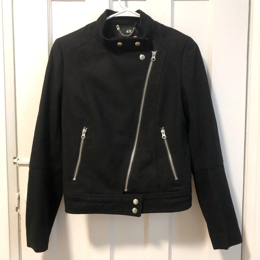 H&M Wool Biker Jacket - Picture 2 of 8